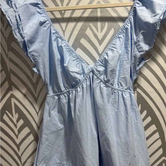 Elegant Sky Blue Maxi Dress - Picture 5 of 10